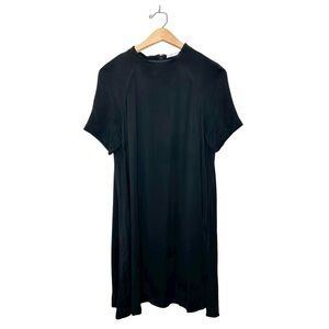 & Other Stories Womens Classic Little Black Mini Dress Short Sleeves Pockets 8